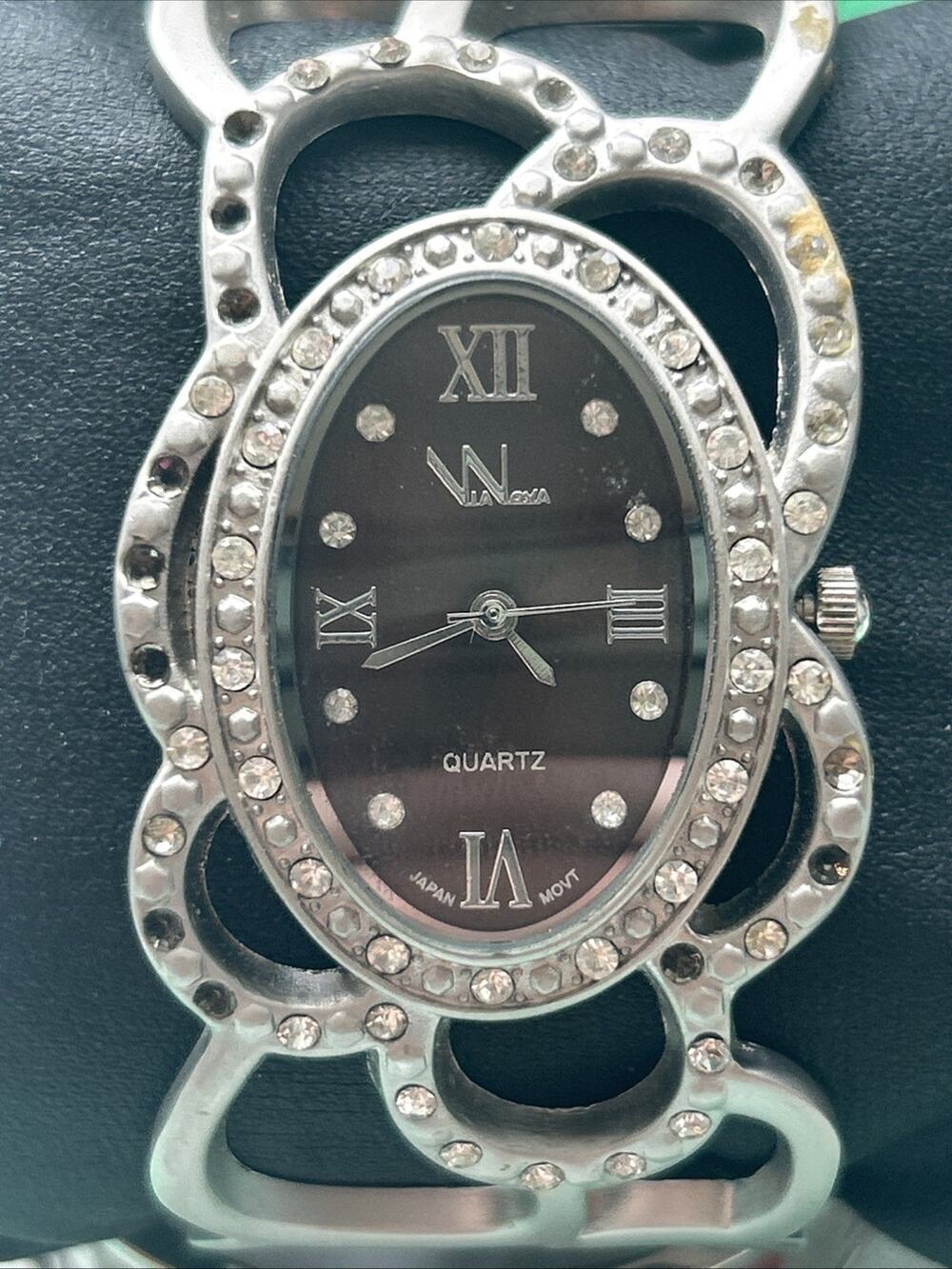 Via Nova Silver Tone Quartz Watch